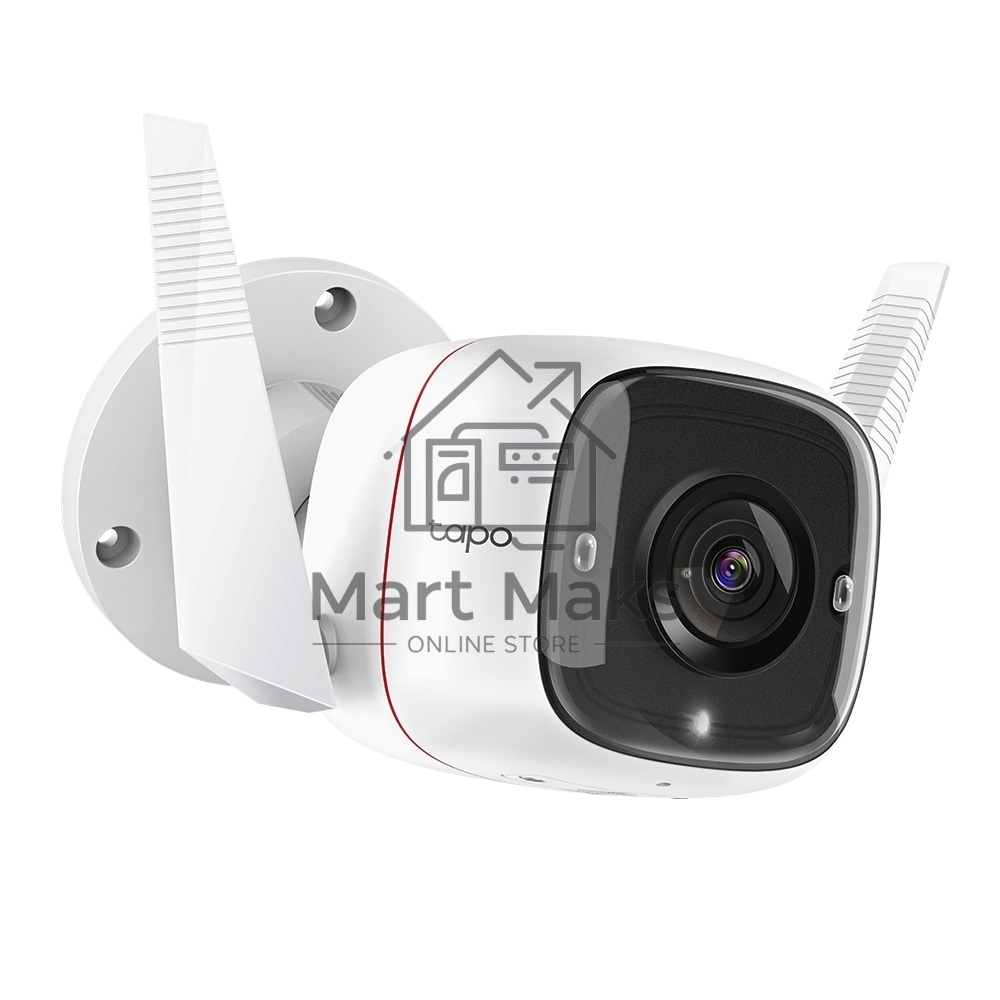 Видеокамера IP TP-Link Tapo C310 White 3MP indoor & outdoor IP camera, 30m Night Vision, IP66 dust & waterproof, Motion Detection and Notification, 2-way Audio, supports Micro SD card storage, easy setup with APP