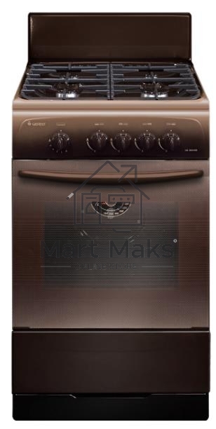 Плита газовая Gefest CG 50М02 К83 коричневый, конфорок 4 шт, духовка 42 л, 50 см x 85 см x 53 см