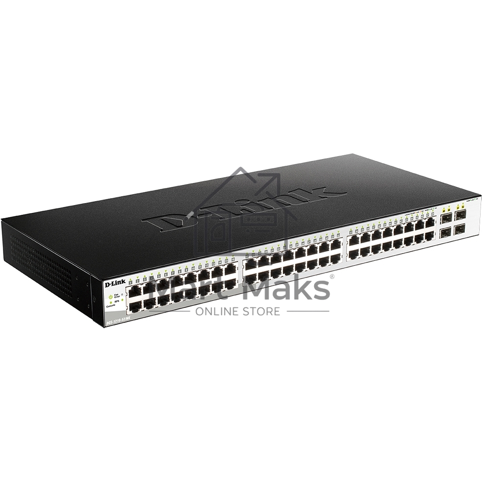 Коммутатор D-Link Managed Gigabit Switch with 48 10/100/1000Base-T + 4 SFP Ports DGS-1210-52/ME/B1A