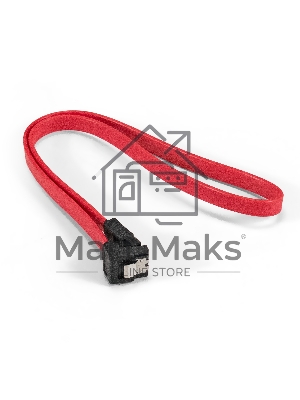 Кабель SATA ExeGate EX-CC-SATADATA90-0.5L (7pin/7pin, угловой разъем, металлические защелки, 0,5м)