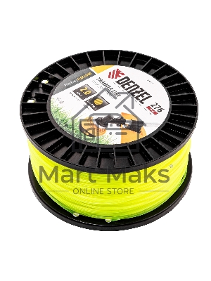 Леска для триммера Denzel круглая, 2,0мм х 276м, на DIN катушке FLEX CORD