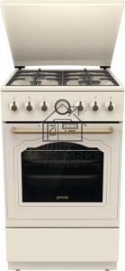 Плита газовая Gorenje GGI5BCLI бежевый, конфорок 4 газовых, духовка 67 л, 50 см x 85 см x 59.4 см