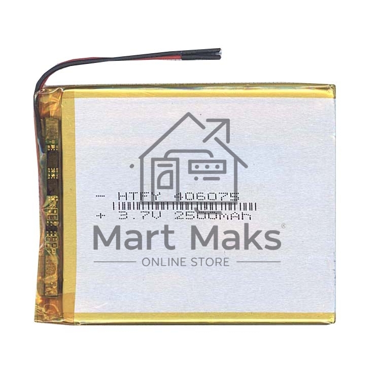 Аккумулятор Li-Pol (батарея) 4*60*75мм 2pin 3.7V/2500mAh