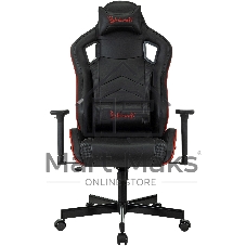 Кресло игровое A4Tech Bloody GC-840 черный, сиденье черный, эко.кожа, с подголов. крестов. металл черный, пластик черный