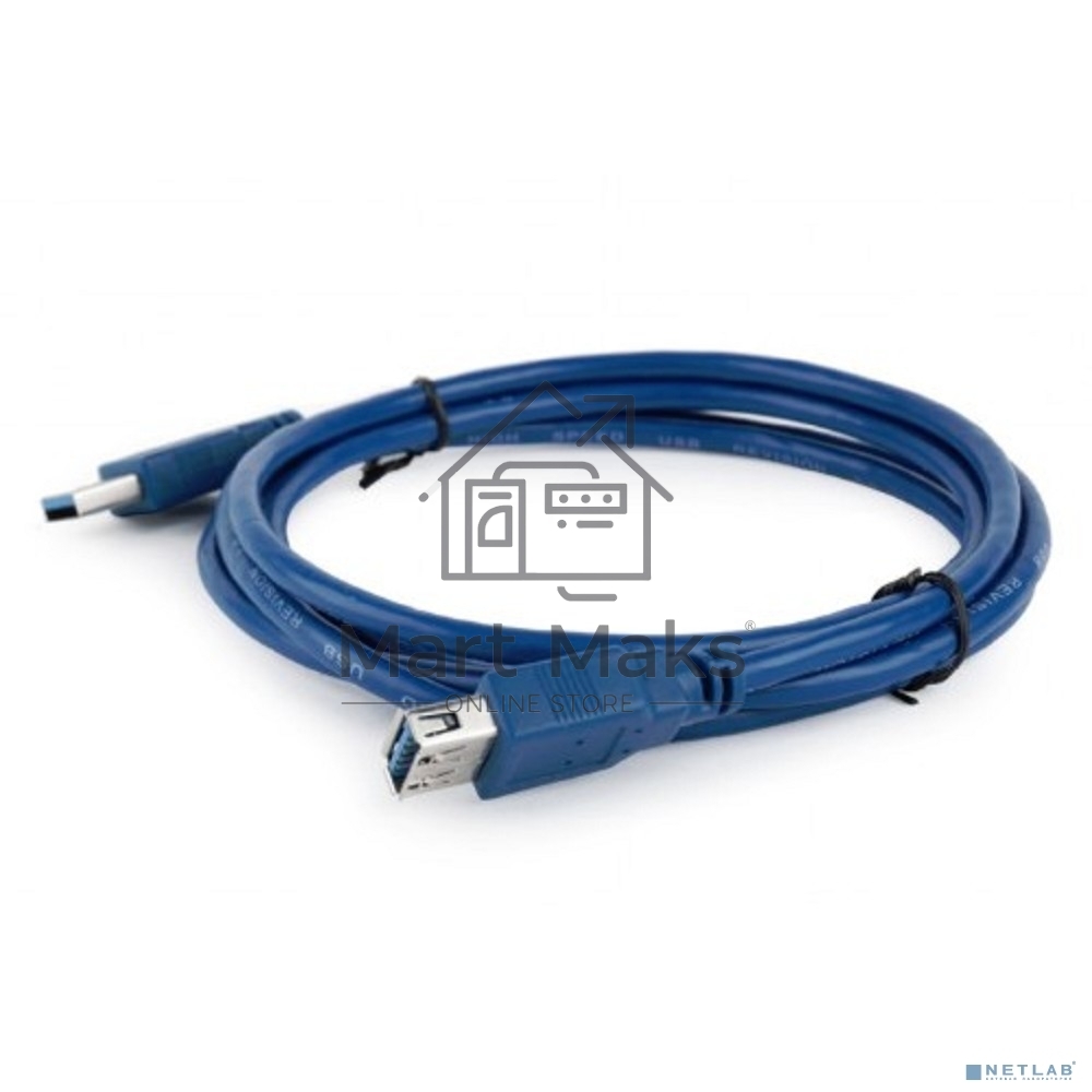 Кабель Bion USB 3.0 AM/AF удлинительный 1.8 м, позолоченные контакты