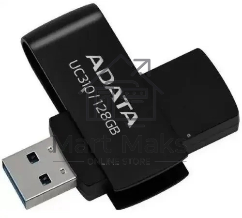Флешка USB ADATA UC310-128G-RBK черный 128GB