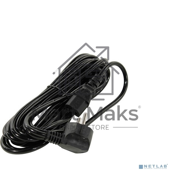 Кабель питания 5bites PC207-50A IEC-320-C13 / CEE 7/7 SHCUKO / 220V / 3G*0.75мм / 5м