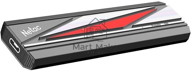 Внешний накопитель SSD Netac ZX20L 2TB USB 3.2 Gen 2 Type-C External SSD, R/W up to 2000MB/1800MB/s, with USB C to A cable and 20Gbps USB C to C cable, 5Y wty
