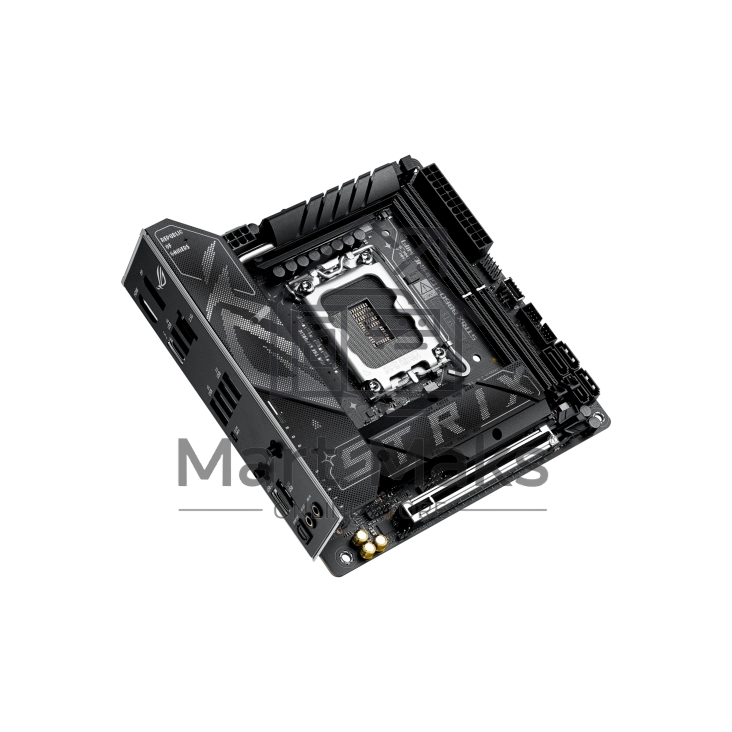 Материнская плата ASUS ROG STRIX B860-I GAMING WIFI, LGA1851, Intel B860, 2xDDR5, 4xSATA, 2xM.2, 1xPCIe 5.0 x16, 1xDP, 1xHDMI, 1xThunderbolt 4, 1x2.5Gb LAN, Wi-Fi 7, 2xUSB 2.0, 3xUSB 3.2 Gen 1, 1xUSB 3.2 Gen 2, 1xUSB 3.2 Gen 2x2, 1xUSB-C, 1xS/PDIF, 2x3.5 