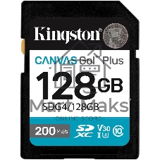 Флеш карта SDXC 128Gb Kingston SDG4/128Gb Canvas Go! Plus w/o adapter