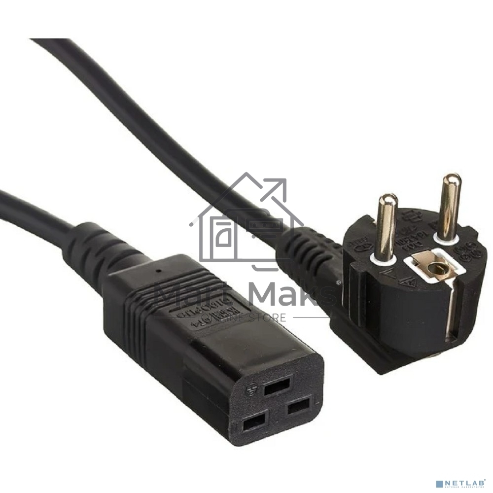 Кабель питания ExeGate Special PC19-1,8S (Евровилка Schuko->C19, 3*1.5мм2, CCA, черный, 1.8м)