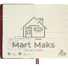 Блокнот Moleskine LIMITED EDITION ГОД ЛОШАДИ LECNYHRSQP060B 130х210мм обложка текстиль 176стр. линейка бордовый