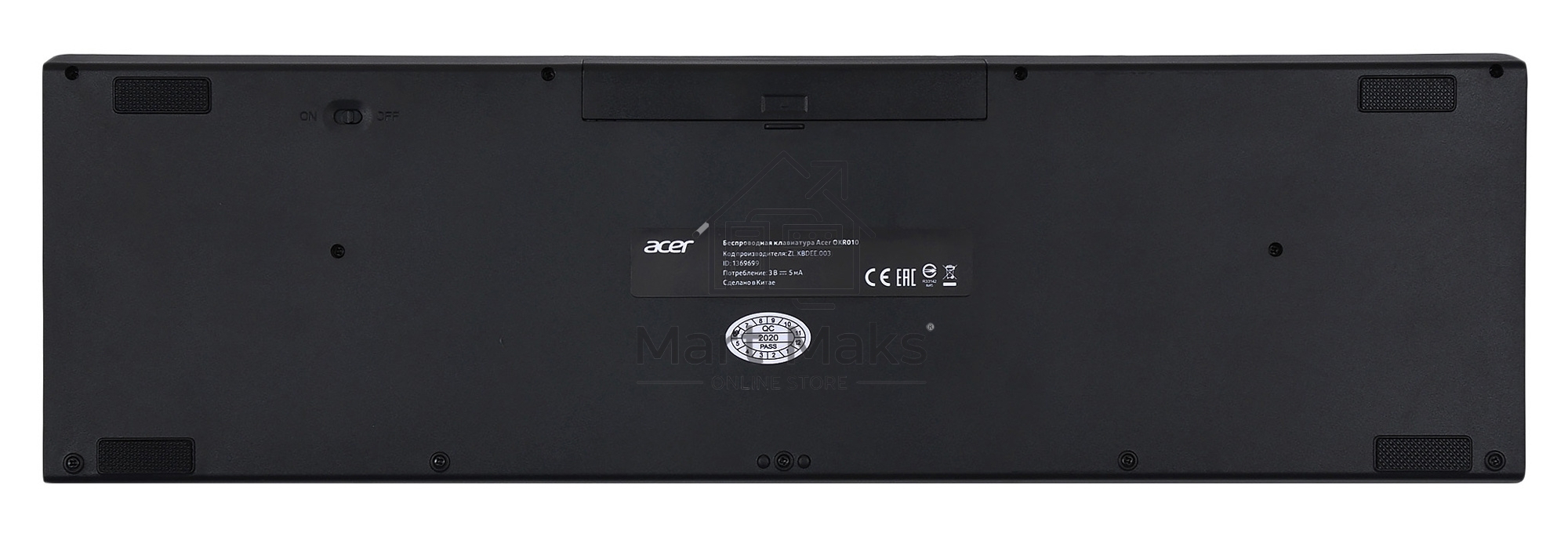 Клавиатура Acer OKR010 беспроводная, USB, Радиоканал, черный