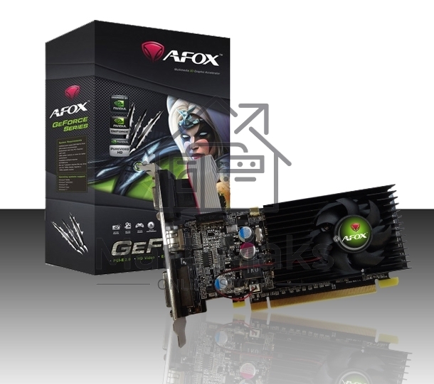 Видеокарта AFOX AF210-1024D2LG2 GEFORCE G210 1GB DDR2 64BIT DVI HDMI VGA LP HEATSINK RETAIL PACK