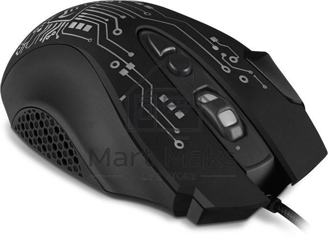 Мышь проводная SVEN RX-G715 черный, 3200 dpi, USB, кнопки - 8
