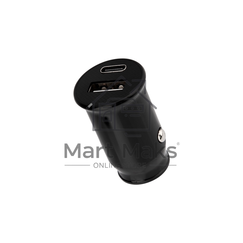 Автозарядка в прикуриватель Rexant АЗУ USB-A+USB-C, 2.4 A черный