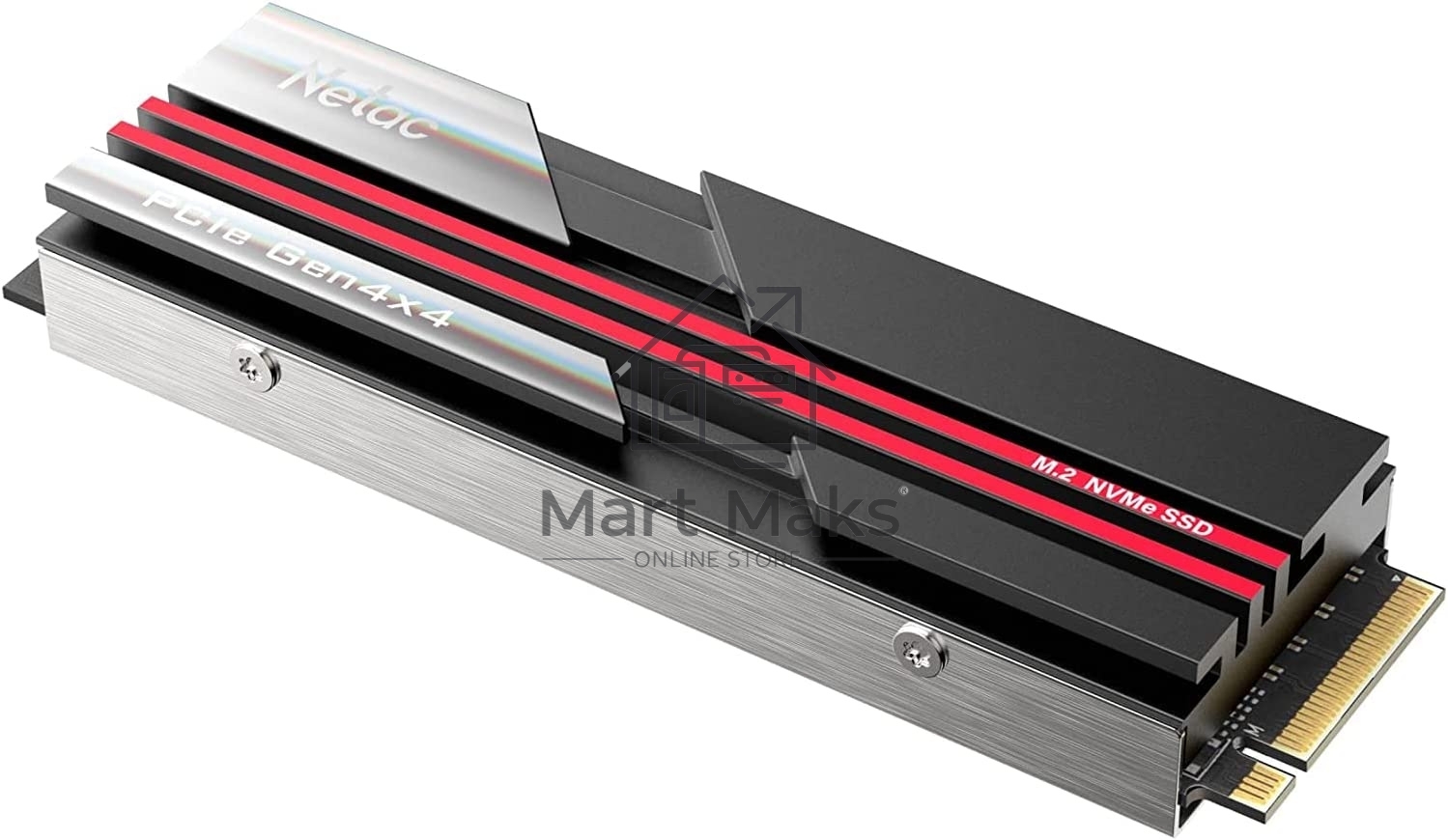 Накопитель SSD Netac NV7000, 1Tb, M.2 2280, PCIe 4.0 x4, NVMe, R/W 7200/5500, с радиатором