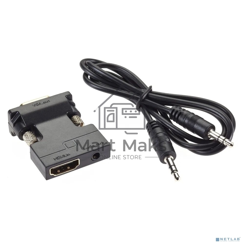 Переходник HDMI(F) --> VGA(M)+audio, Aopen CA336A 1080*60Hz