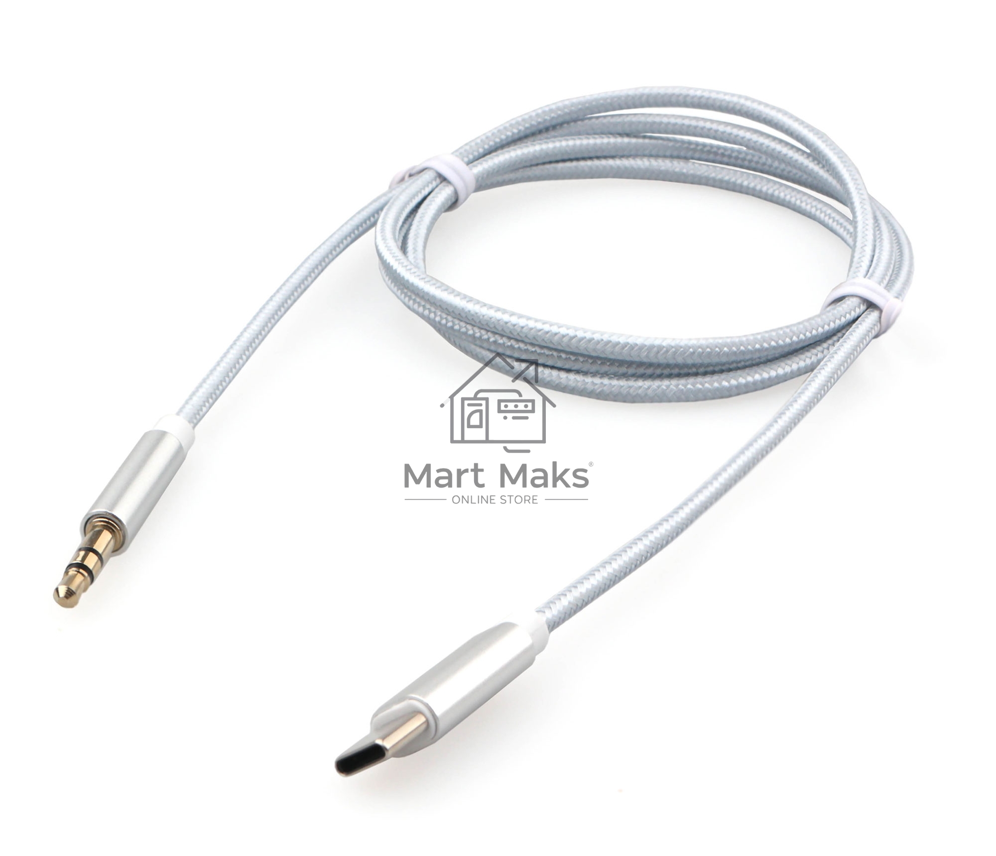 Кабель-переходник USB Cablexpert CCAB-CM35M-1M-W, Type-C/Jack3.5, Mobile, 1м, белый, коробка