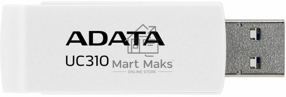 Флешка USB ADATA R/W 128GB USB 3.2 Gen1 UC310-128G-RWH White