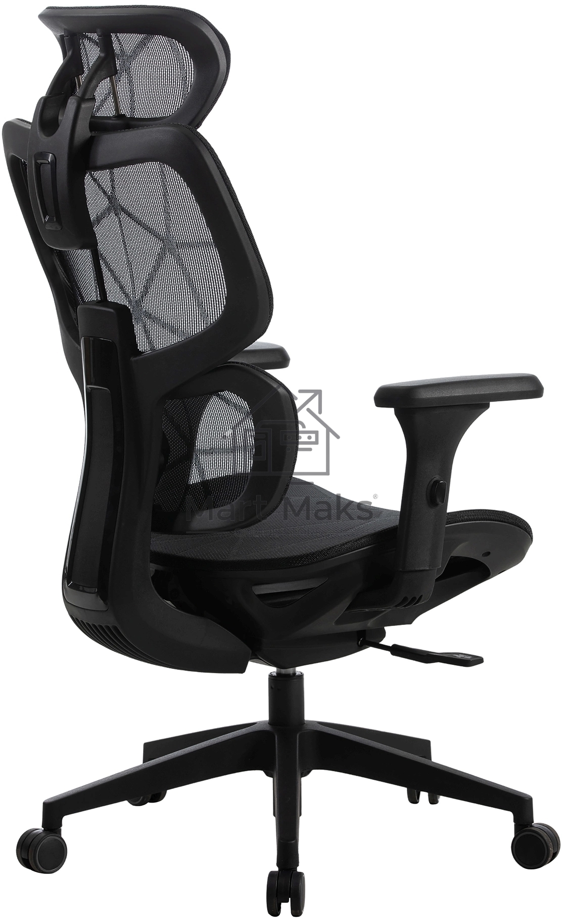 Кресло компьютерное Cactus CS-MC555-BK черный, сетка