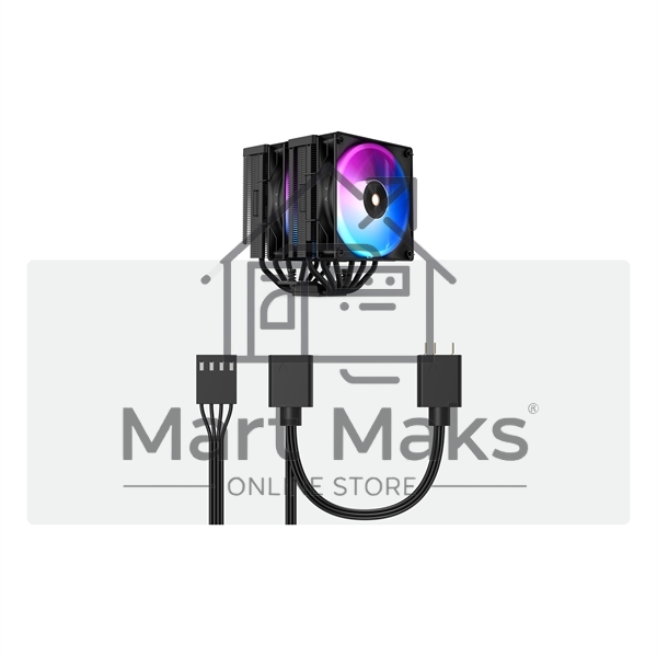 Кулер Ocypus Delta A62 BK ARGB черный 120мм алюминий+медь 2000rpm 29db 4-pin 260W 156мм