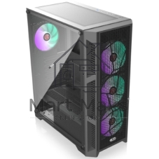 Корпус без блока питания Raijintek ARCADIA 41-MS4, Midi-Tower, TG, 1x120мм + 3x120мм ARGB, 2xUSB-A 3.0 + 1xUSB-C, ATX, mATX, mITX Black
