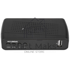 Приставка для цифрового ТВ Hyundai H-DVB520 черный, DVB-T2, DVB-T, DVB-C, HDMI, USB 2.0 х2