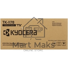 Картридж лазерный Kyocera TK-1178 (1T02S50AX0) черный для M2040dn (Азия) (7200 стр.)