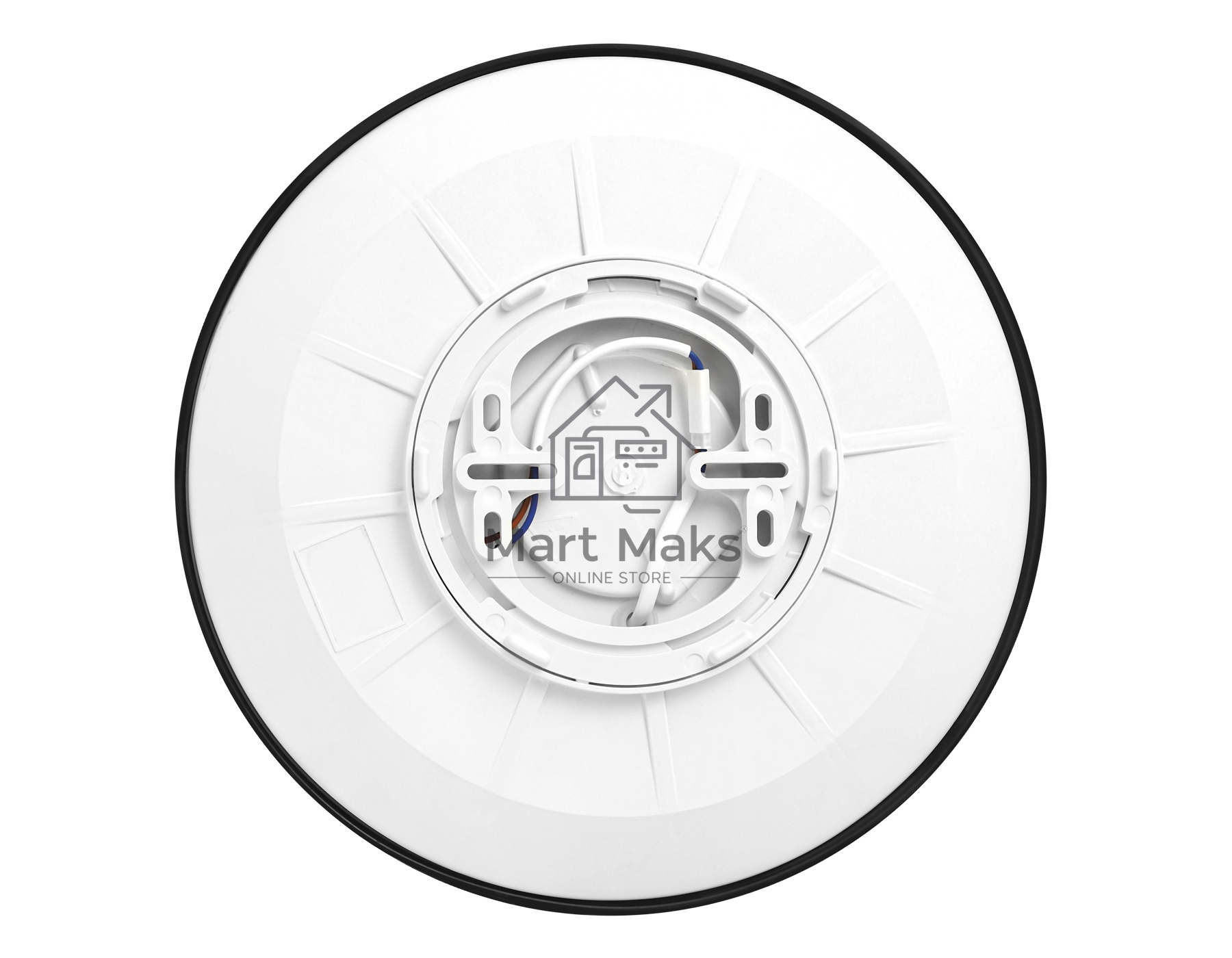 Потолочный светодиодный светильник Ambrella light FZ1207 BK черный IP54 40.5W 5000K D450*60 (без ПДУ)