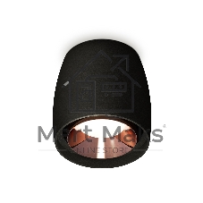 Светильник Ambrella Light XS1142005 SBK/PPG черный песок/золото розовое полированное MR16 GU5.3 (C1142, N7035)
