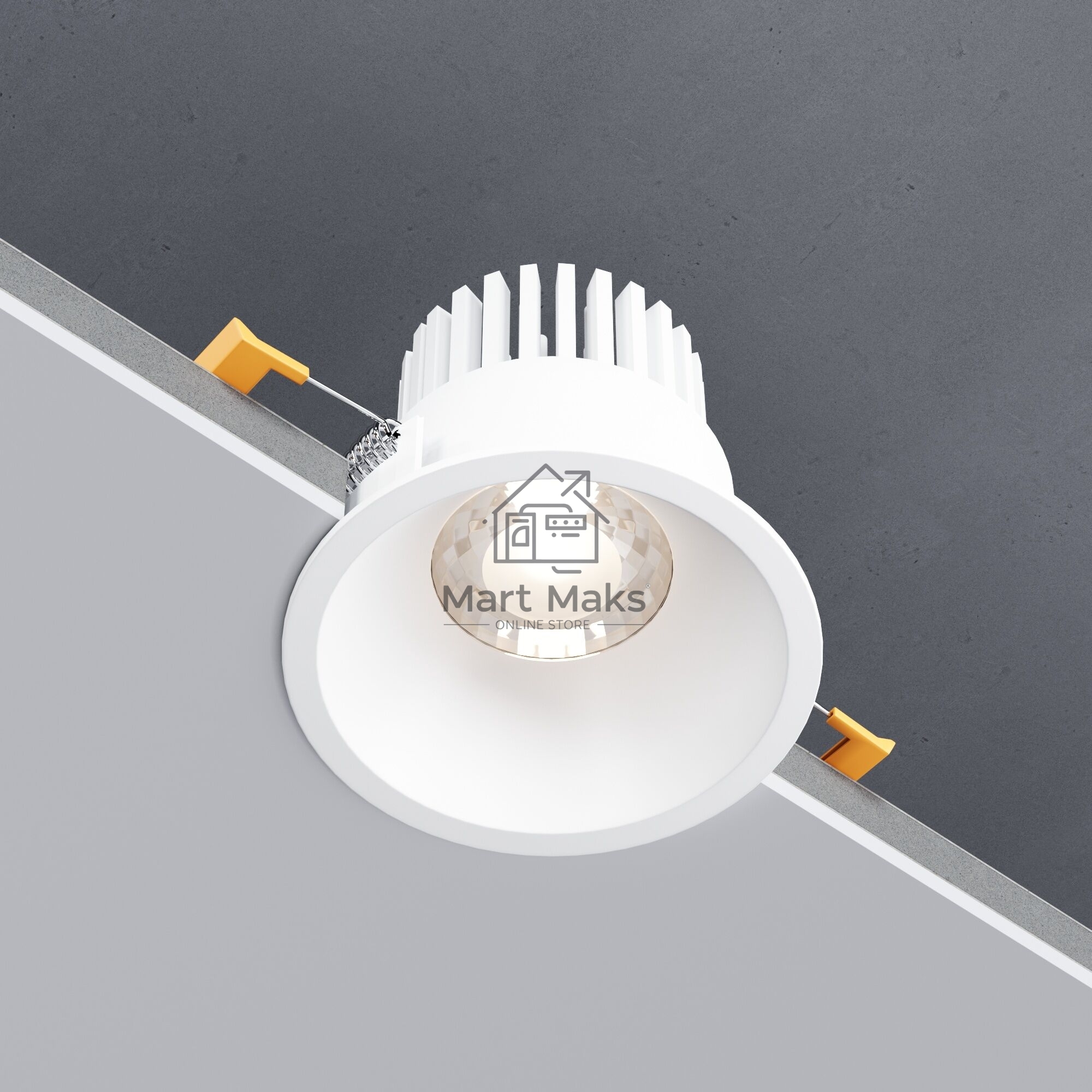 Встраиваемый светодиодный светильник 15266/LED 7W 3000K WH белый