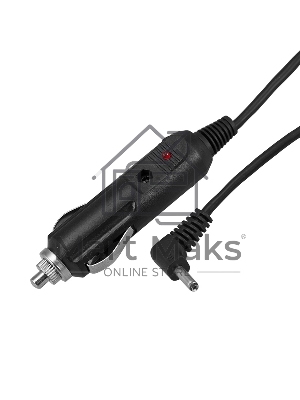 Автозарядка с индикатором Rexant (разъем 1.4х3.4) (АЗУ) шнур прямой 1.5 м