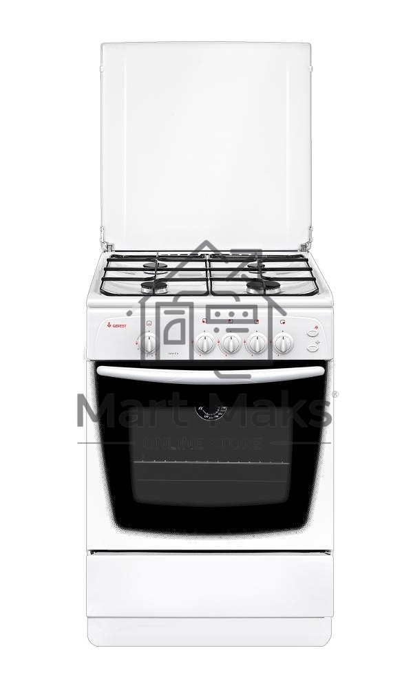 Плита газовая Gefest ПГ 1200-С6 К33 белый, конфорок 4 шт, духовка 63 л, 60 см x 85 см x 60 см