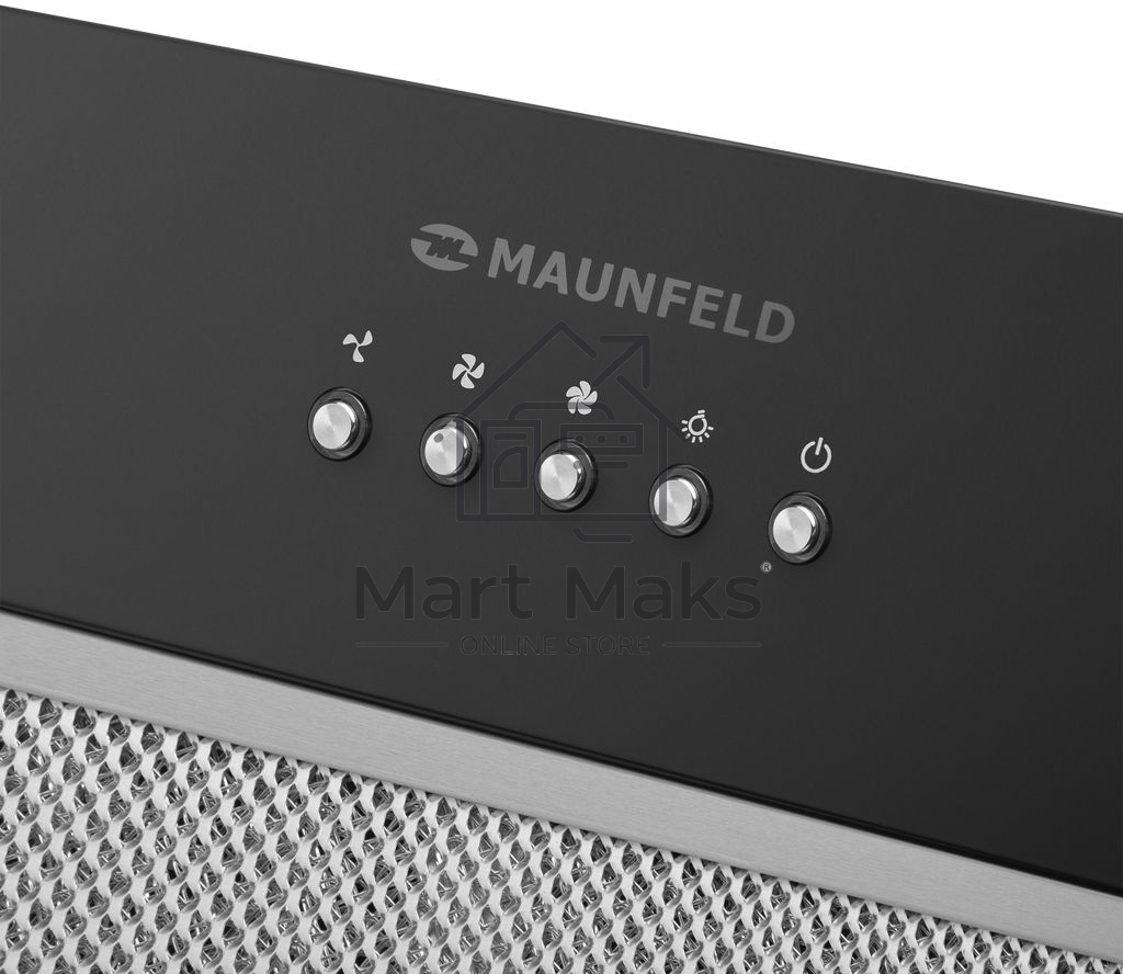 Вытяжка встраиваемая Maunfeld Trapeze 602M черный, 60 см, 1150 куб. м/ч, 54 дБ