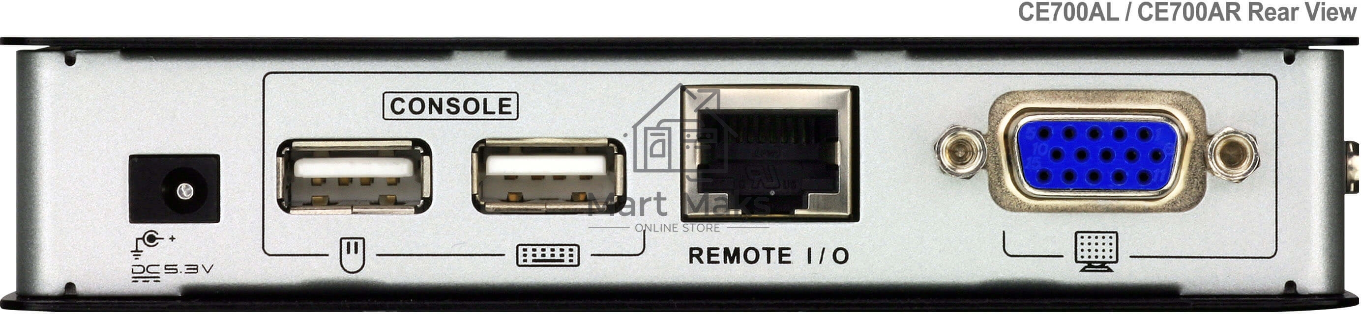 Переключатель ATEN CE700A-D(AT-G) Удлинитель, SVGA+KBD+MOUSE USB ATEN, 150 метр., HD-DB15+USB A-тип, Female, c KVM-шнуром USB 1.8м, Б.П. 220> 5.3V