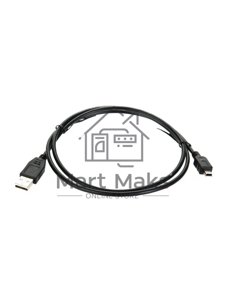 Кабель USB 2.0 A-->mini-B 5P (1м) черный TELECOM/VCOM <TC6911BK-1.0M>