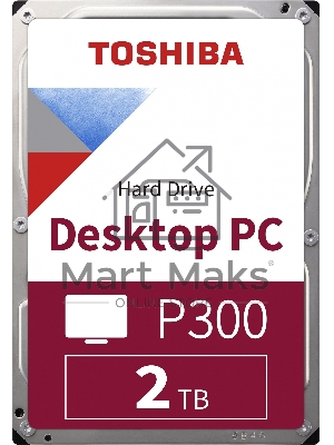 Жесткий диск Toshiba Original SATA-III 2Tb HDWD320UZSVA P300 (7200rpm) 128Mb 3.5