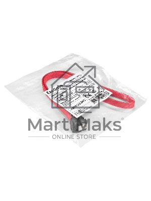 Кабель SATA ExeGate EX-CC-SATADATA90-0.5L (7pin/7pin, угловой разъем, металлические защелки, 0,5м)