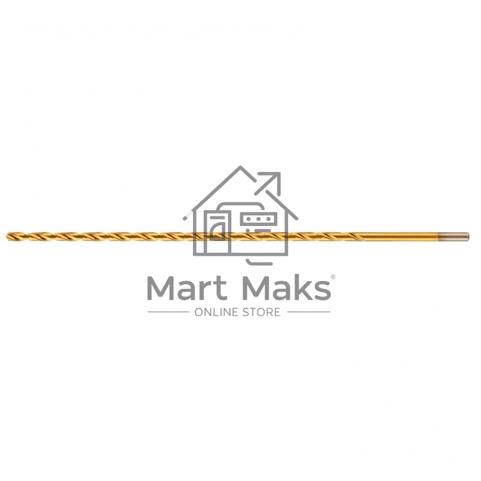 Сверло спиральное по металлу 6 x 300мм, HSS, нитридтитановое покрытие Matrix