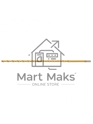 Сверло спиральное по металлу Matrix 6 x 300мм, HSS, нитридтитановое покрытие