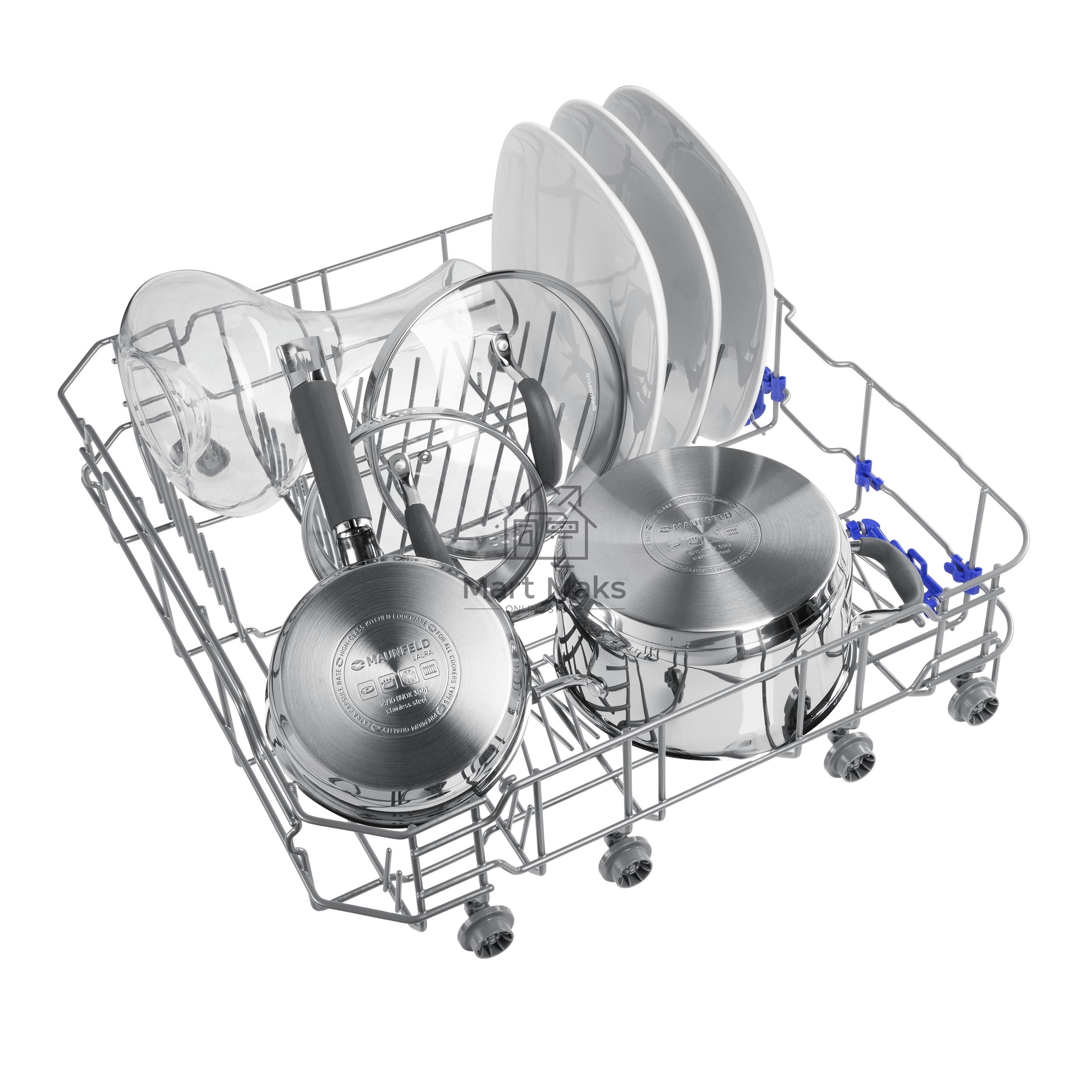 Встраиваемая посудомоечная машина Maunfeld MLP6022A01, черный, 59.8 см, 12 компл., 49 дБ, класс A++