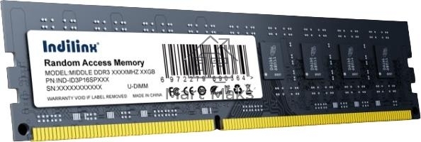 Оперативная память Indillinx, DDR3, 8GB (1x8 GB), 1600 MHz, CL11, DIMM