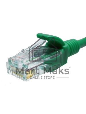 Патч-корд Suprlan 10-0158 UTP RJ-45 вил.-вилка RJ-45 кат.5E 2м зеленый LSZH 24AWG