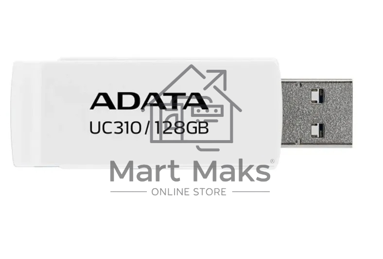 Флешка USB ADATA R/W 128GB USB 3.2 Gen1 UC310-128G-RWH White
