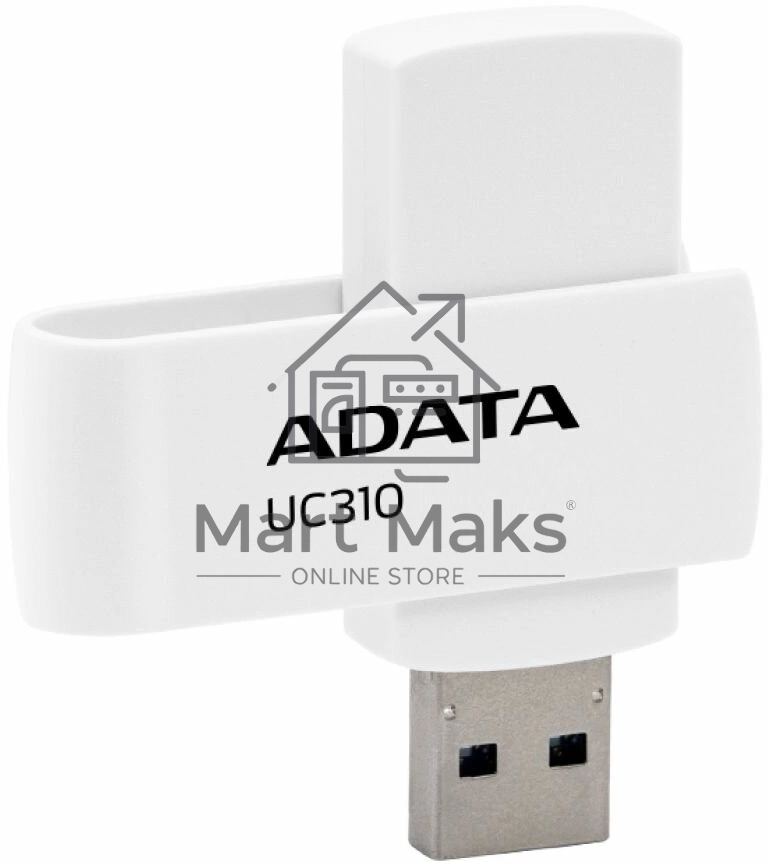 Флешка USB ADATA R/W 128GB USB 3.2 Gen1 UC310-128G-RWH White