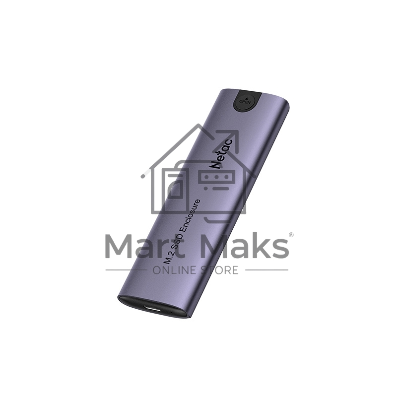 Внешний корпус NETAC WH51 <NT07WH51-32C2> для SSD M.2 SATA/NVMe -> USB3.1 Type-C Алюминий