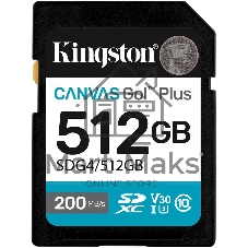 Флеш карта SDXC 512Gb Kingston SDG4/512Gb Canvas Go! Plus w/o adapter