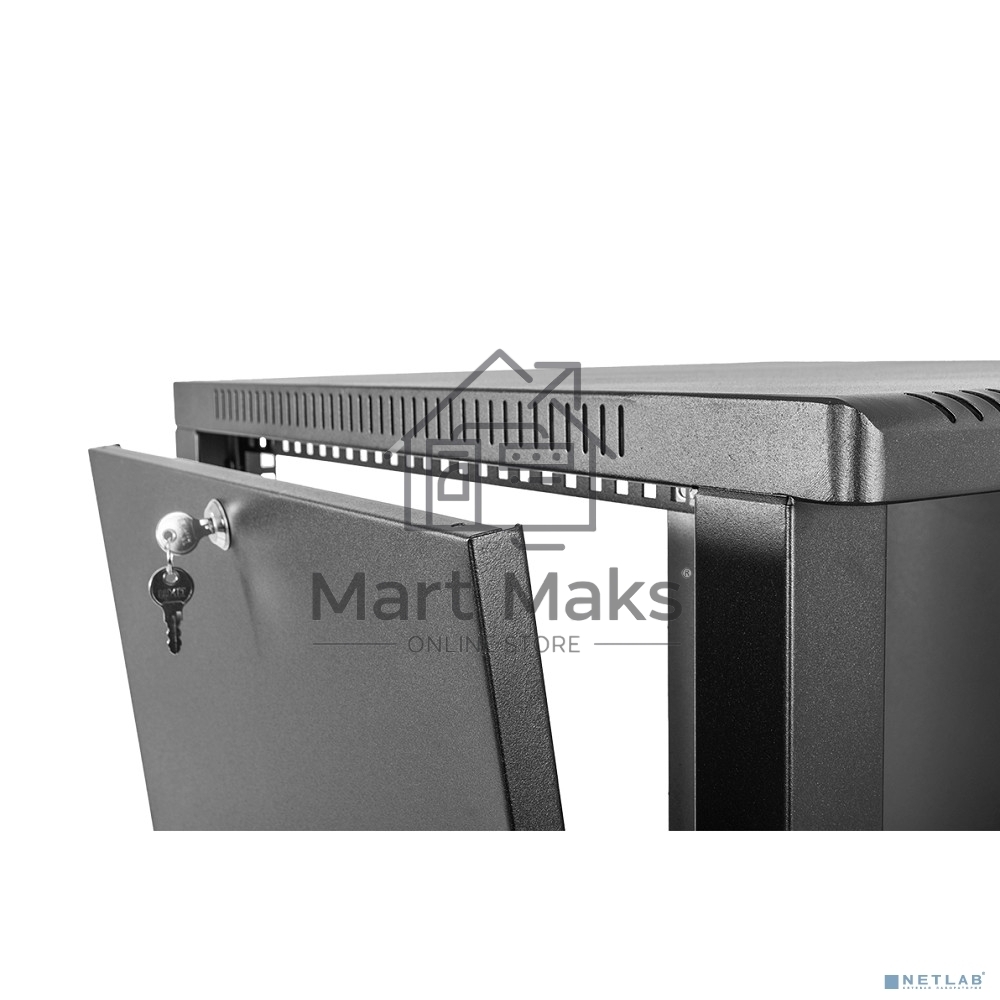 Шкаф ЦМО телекоммуникационный настенный сварной 12U (600 500) съемные стенки, дверь металл, черный