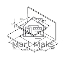 Индукционная варочная панель ICS 612 Индукция, 60 см, 4 конфорки, черный